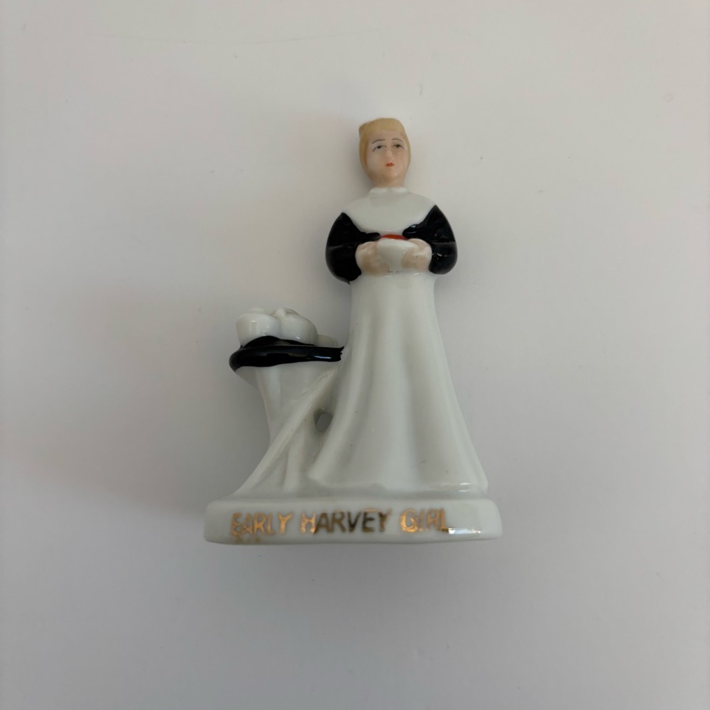 1940s "Early Harvey Girl" Waitress Figurine From Fred Harvey Hotel & Restaurant